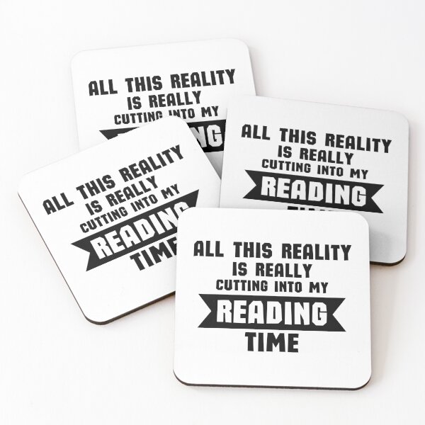 Item preview, All This Reality Is Really Cutting Into My Reading Time - Funny Reading Quote designed and sold by shmodev.