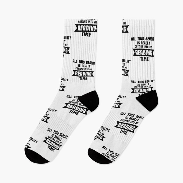 Item preview, All This Reality Is Really Cutting Into My Reading Time - Funny Reading Quote designed and sold by shmodev.