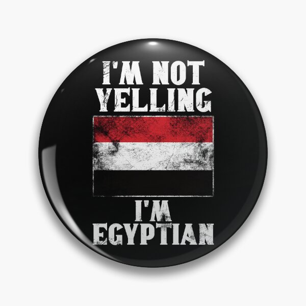 Item preview, Funny Egyptian Gift: I'm Not Yelling, I'm Egyptian - Retro Egypt Flag - Egypt Pride designed and sold by Adexyl.
