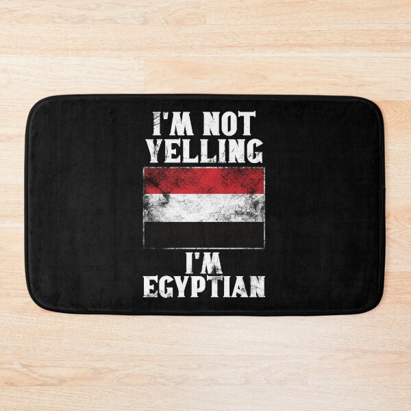 Item preview, Funny Egyptian Gift: I'm Not Yelling, I'm Egyptian - Retro Egypt Flag - Egypt Pride designed and sold by Adexyl.