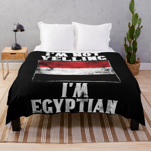 Item preview, Funny Egyptian Gift: I'm Not Yelling, I'm Egyptian - Retro Egypt Flag - Egypt Pride designed and sold by Adexyl.