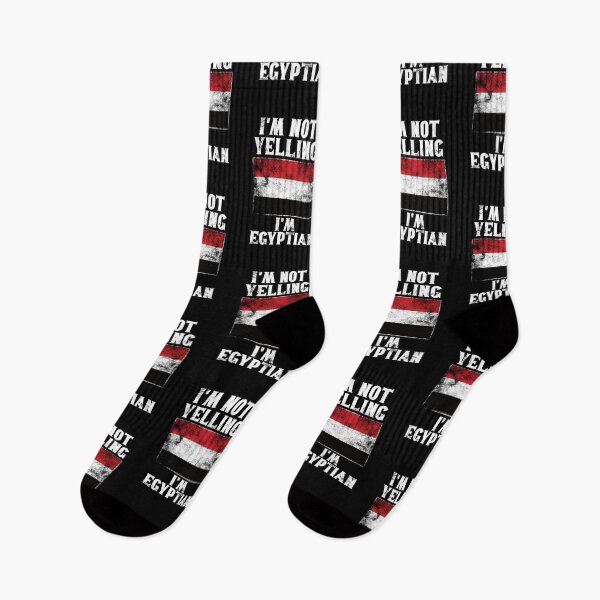 Item preview, Funny Egyptian Gift: I'm Not Yelling, I'm Egyptian - Retro Egypt Flag - Egypt Pride designed and sold by Adexyl.