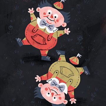 Artwork thumbnail, Tweedledum & Tweedledee - Alice in Wonderland by WanderingBert