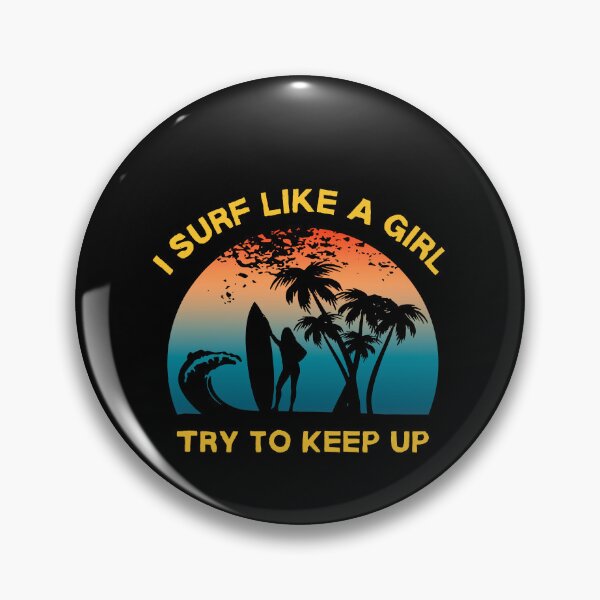 Item preview, Funny Women's Surfing Retro Girl Surfer T-shirt designed and sold by ShaneGuzman.