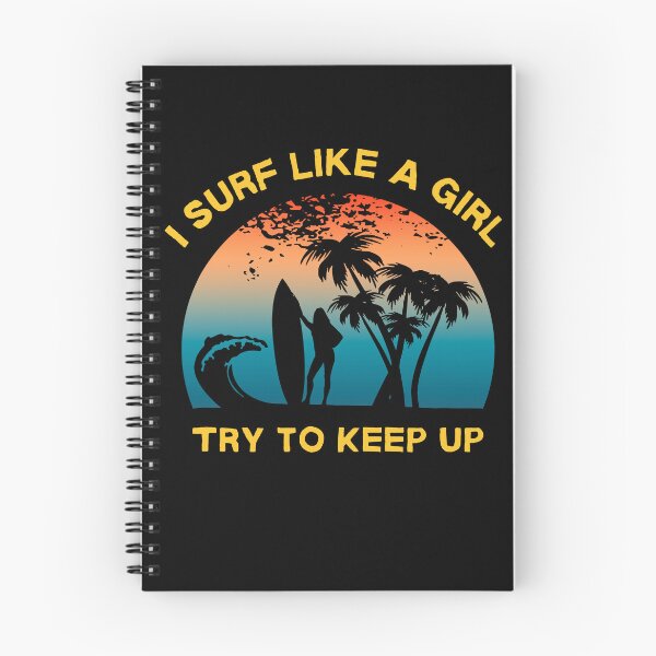 Item preview, Funny Women's Surfing Retro Girl Surfer T-shirt designed and sold by ShaneGuzman.
