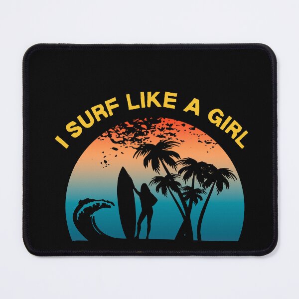 Item preview, Funny Women's Surfing Retro Girl Surfer T-shirt designed and sold by ShaneGuzman.