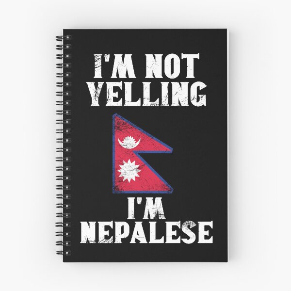 Item preview, Funny Nepalese Gift: I'm Not Yelling, I'm Nepalese - Retro Nepal Flag - Nepal Pride designed and sold by Adexyl.