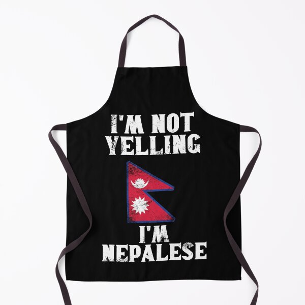 Item preview, Funny Nepalese Gift: I'm Not Yelling, I'm Nepalese - Retro Nepal Flag - Nepal Pride designed and sold by Adexyl.