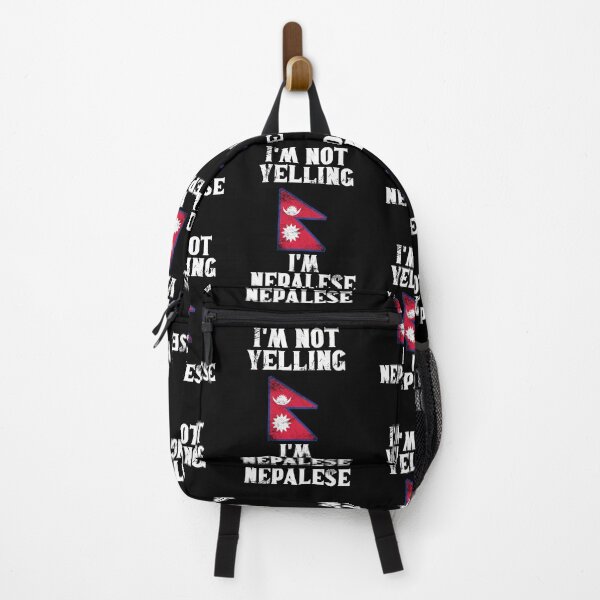 Item preview, Funny Nepalese Gift: I'm Not Yelling, I'm Nepalese - Retro Nepal Flag - Nepal Pride designed and sold by Adexyl.