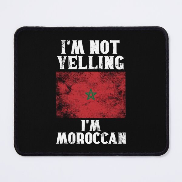 Item preview, Funny Moroccan Gift: I'm Not Yelling, I'm Moroccan - Retro Morocco Flag - Morocco Pride designed and sold by Adexyl.