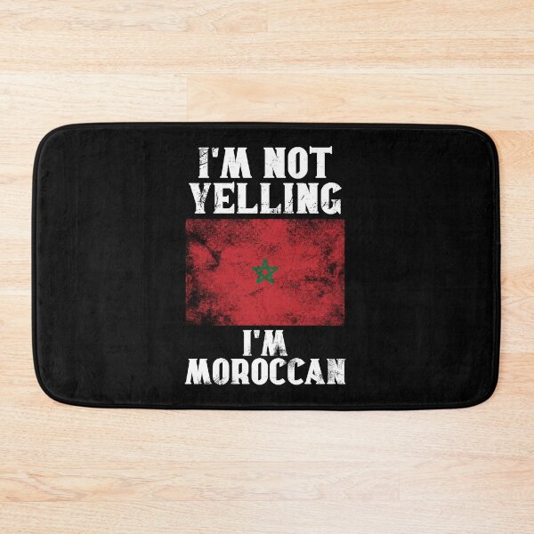Item preview, Funny Moroccan Gift: I'm Not Yelling, I'm Moroccan - Retro Morocco Flag - Morocco Pride designed and sold by Adexyl.