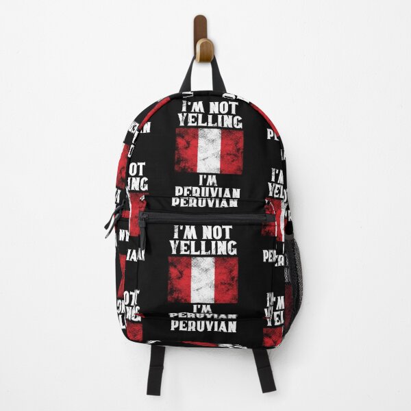 Item preview, Funny Peruvian Gift: I'm Not Yelling, I'm Peruvian - Retro Peru Flag - Peru Pride designed and sold by Adexyl.