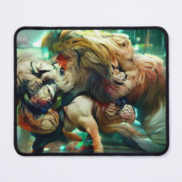 Item preview, lions fight designed and sold by kharamoot.