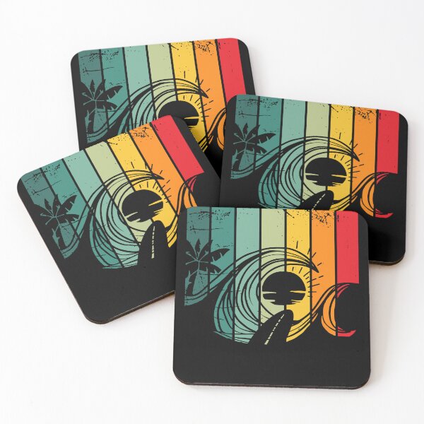 Item preview, Surfing Retro Surfer Sunset Palm Tree T-shirt designed and sold by ShaneGuzman.
