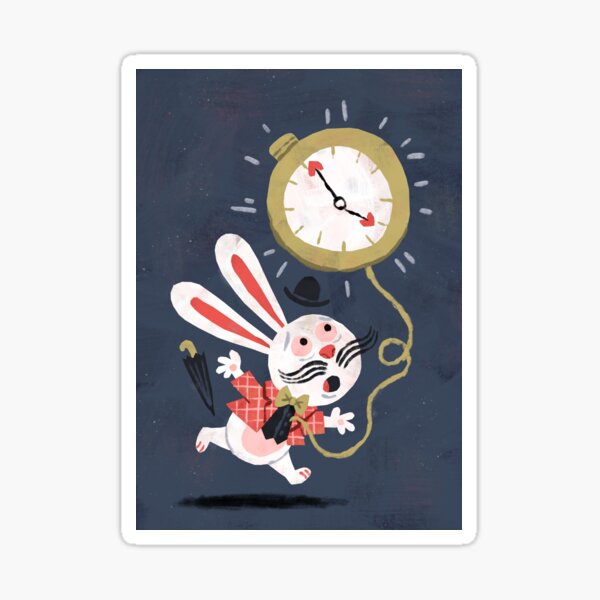 White Rabbit - Alice in Wonderland Sticker