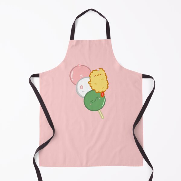 Item preview, Kawaii Sakura mochi Dango bibi ebi fry sticker designed and sold by Marie-c-doodles.