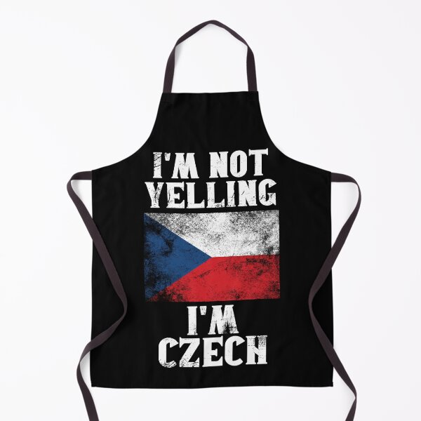 Item preview, Funny Czech Gift: I'm Not Yelling, I'm Czech - Retro Czech Republic Flag - Czech Pride designed and sold by Adexyl.