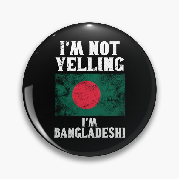 Item preview, Funny Bangladeshi Gift: I'm Not Yelling, I'm Bangladeshi - Retro Bangladesh Flag - Bangladesh Pride designed and sold by Adexyl.