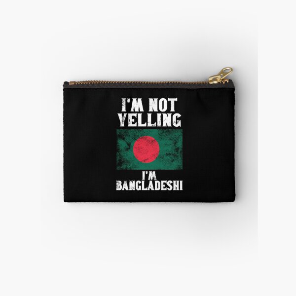 Item preview, Funny Bangladeshi Gift: I'm Not Yelling, I'm Bangladeshi - Retro Bangladesh Flag - Bangladesh Pride designed and sold by Adexyl.