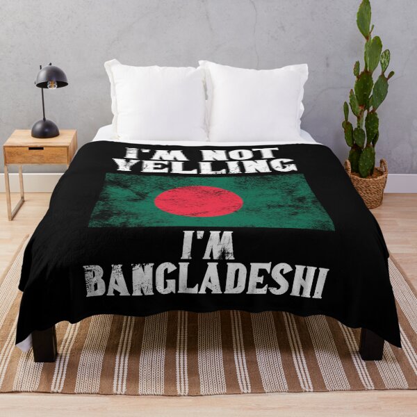 Item preview, Funny Bangladeshi Gift: I'm Not Yelling, I'm Bangladeshi - Retro Bangladesh Flag - Bangladesh Pride designed and sold by Adexyl.