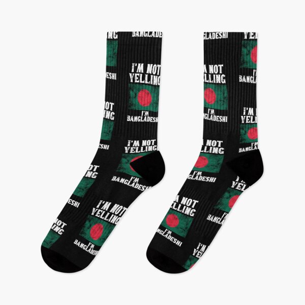 Item preview, Funny Bangladeshi Gift: I'm Not Yelling, I'm Bangladeshi - Retro Bangladesh Flag - Bangladesh Pride designed and sold by Adexyl.
