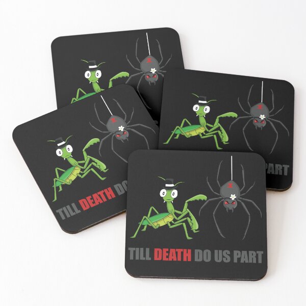 Item preview, Till Death Do Us Part- Praying Mantis Black Widow designed and sold by Kaaimaan.