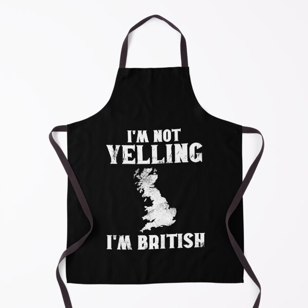 Item preview, Funny British Gift: I'm Not Yelling, I'm British - Britain Nepal Map - England Pride designed and sold by Adexyl.