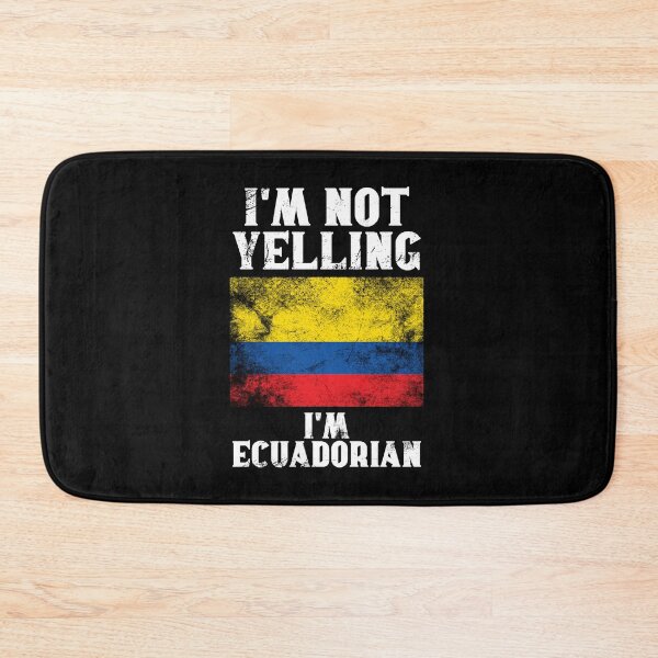 Item preview, Funny Ecuadorian Gift: I'm Not Yelling, I'm Ecuadorian - Retro Ecuador Flag - Ecuador Pride designed and sold by Adexyl.