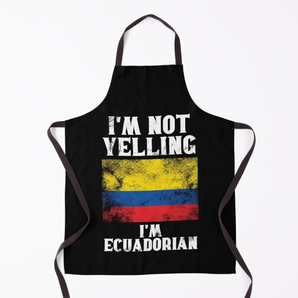 Item preview, Funny Ecuadorian Gift: I'm Not Yelling, I'm Ecuadorian - Retro Ecuador Flag - Ecuador Pride designed and sold by Adexyl.