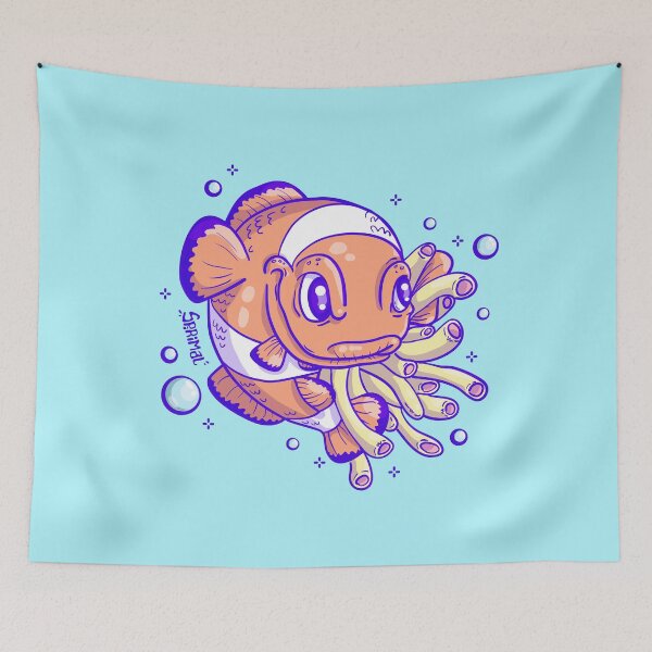 Item preview, Smirking Clownfish with anemones closer designed and sold by SPIRIMAL.