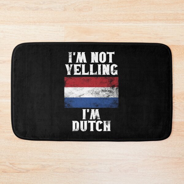 Item preview, Funny Dutch Gift: I'm Not Yelling, I'm Dutch - Retro Netherlands Flag - Holland Pride designed and sold by Adexyl.