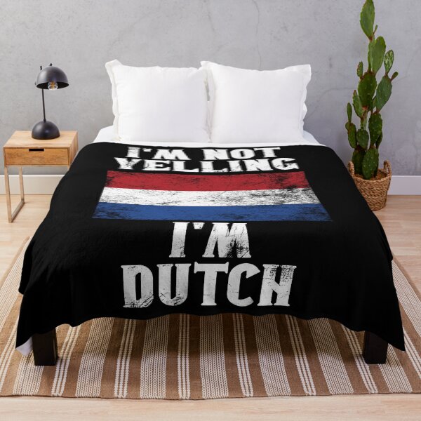 Item preview, Funny Dutch Gift: I'm Not Yelling, I'm Dutch - Retro Netherlands Flag - Holland Pride designed and sold by Adexyl.