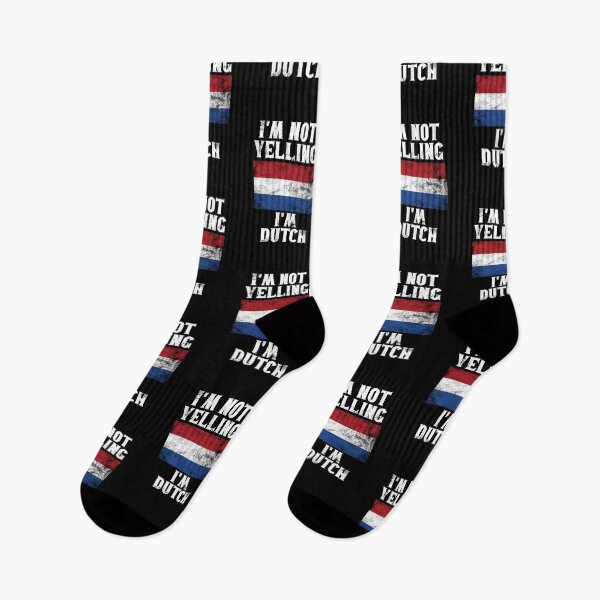 Item preview, Funny Dutch Gift: I'm Not Yelling, I'm Dutch - Retro Netherlands Flag - Holland Pride designed and sold by Adexyl.