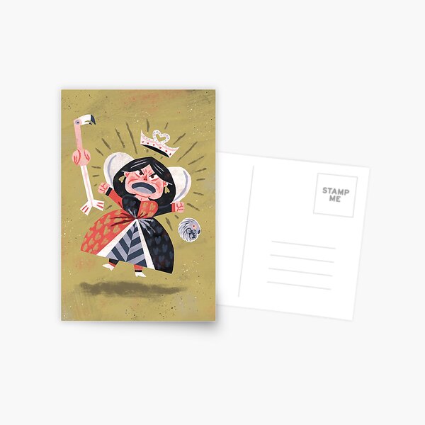 Queen of Hearts - Alice in Wonderland Postcard