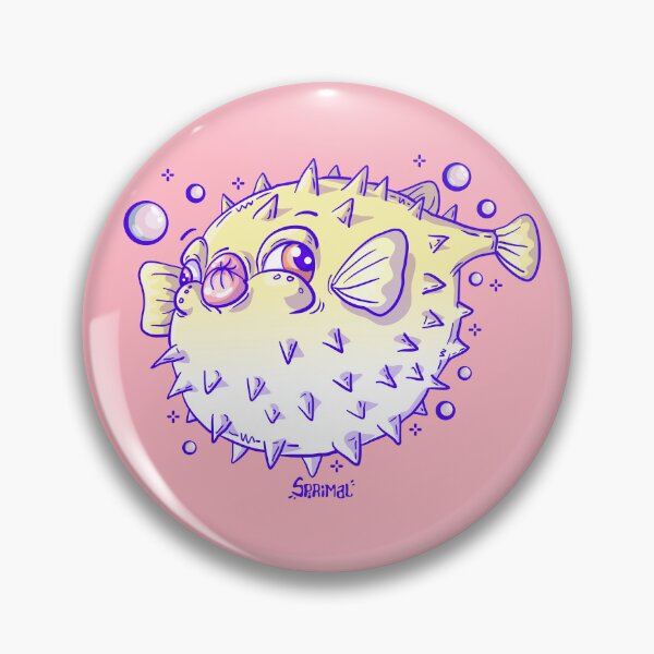 Item preview, Yellow Pufferfish Puffed designed and sold by SPIRIMAL.