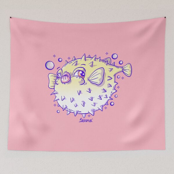 Item preview, Yellow Pufferfish Puffed designed and sold by SPIRIMAL.