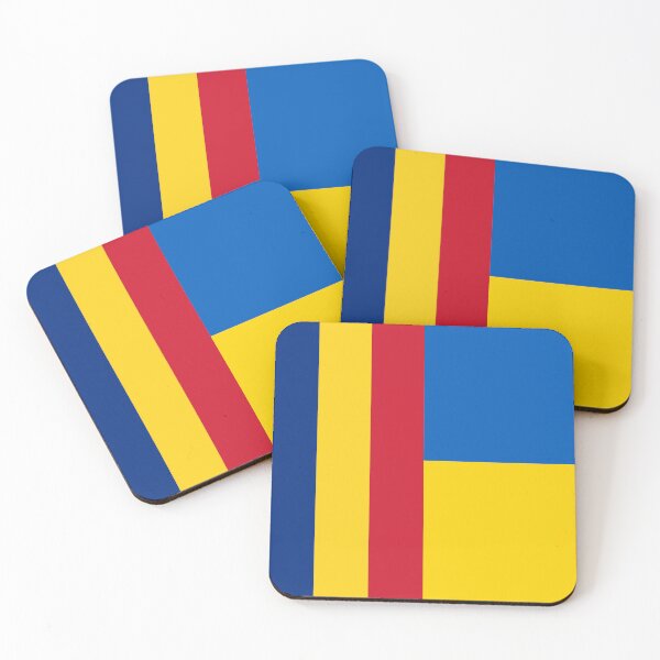 Item preview, Romania Ukraine Flags Together United designed and sold by RiadMannan.