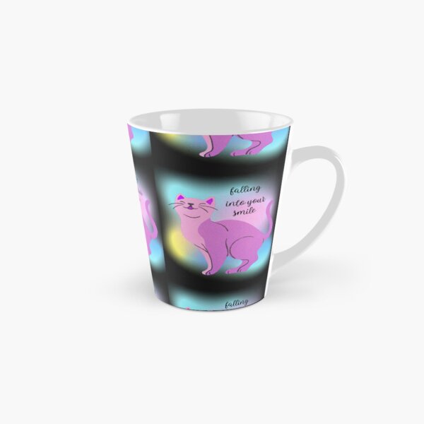 Item preview, Falling into your smile - Cute rainbow cat - Pink Cat - Positive thinking - Gift for Cat Lovers designed and sold by zicutza.