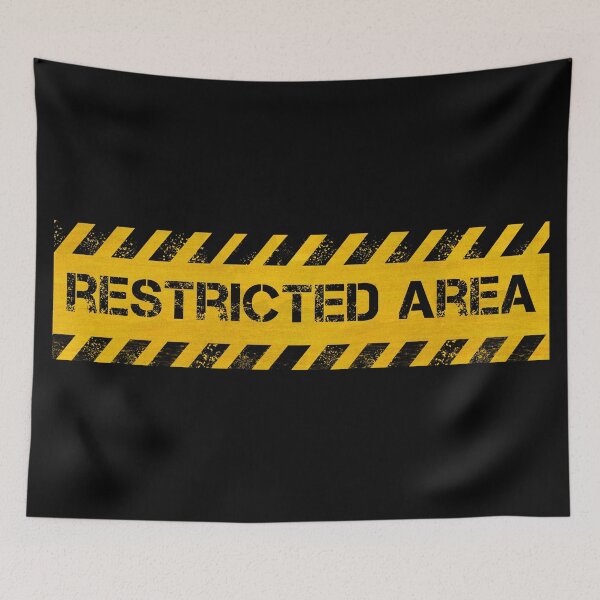 Item preview, Restricted Area designed and sold by CAUTION SHOP.