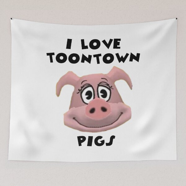 Item preview, I Love Toontown Pigs designed and sold by TooningAround.