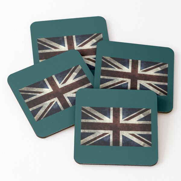 Aperçu de l'œuvre Une version britannique de l'Union Jack en détresse et à l'aspect grunge créée et vendue par MXArtsCrafts23.