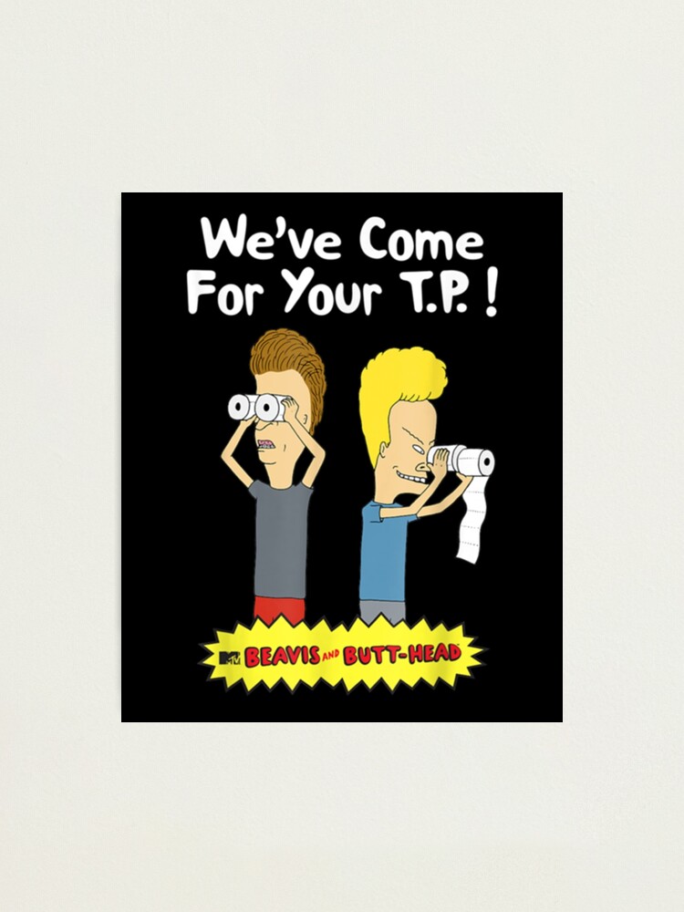 "Beavis Retro Cornholio Christmas Gift" Photographic Print for Sale by