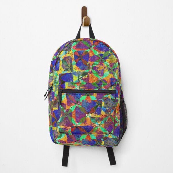 Item preview, Whimsical acrylic colorful mixed media seamless pattern designed and sold by AleFairyland.