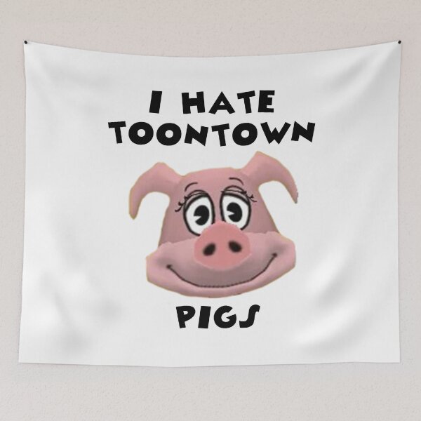 Item preview, I Hate Toontown Pigs designed and sold by TooningAround.