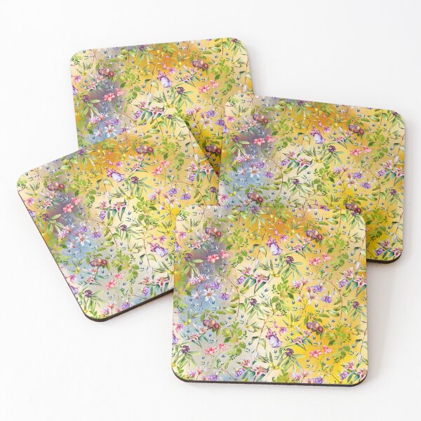 Item preview, Sweet florals and blooms, roses and flowers, botanical pattern,botanical pattern, flowers illustration, floral seamless, yellow floral designed and sold by ZeinabTaha.