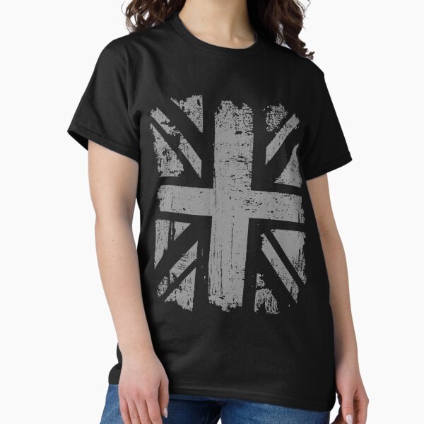 Item preview, British Flag Union Jack Distressed UK Grey Punk   designed and sold by MXArtsCrafts23.