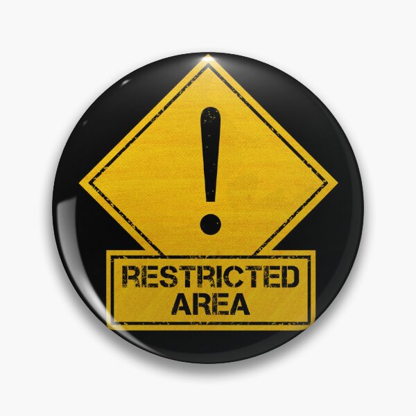 Item preview, Restricted Area designed and sold by CAUTION SHOP.