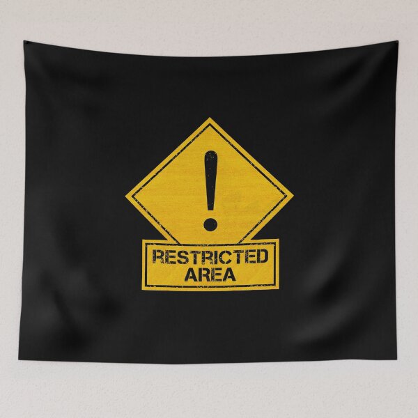 Item preview, Restricted Area designed and sold by CAUTION SHOP.