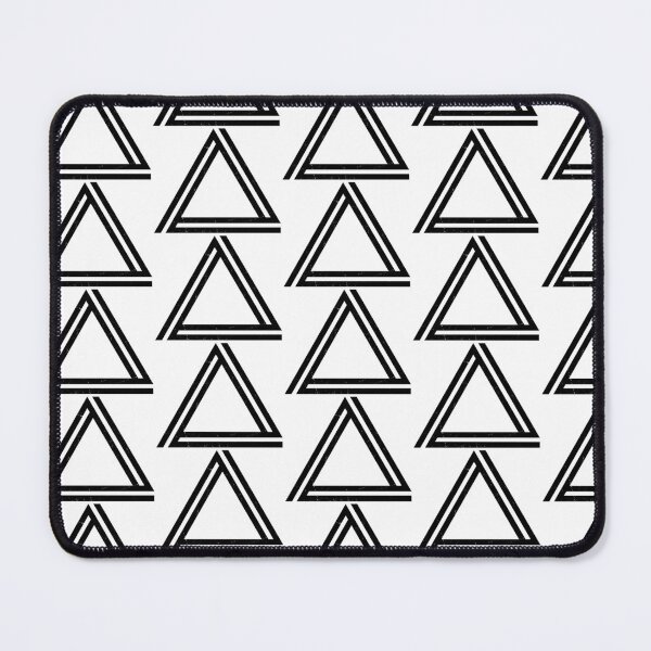 Item preview, Abstract Black Geometric Triangle Line Art on White designed and sold by TM Selvam.