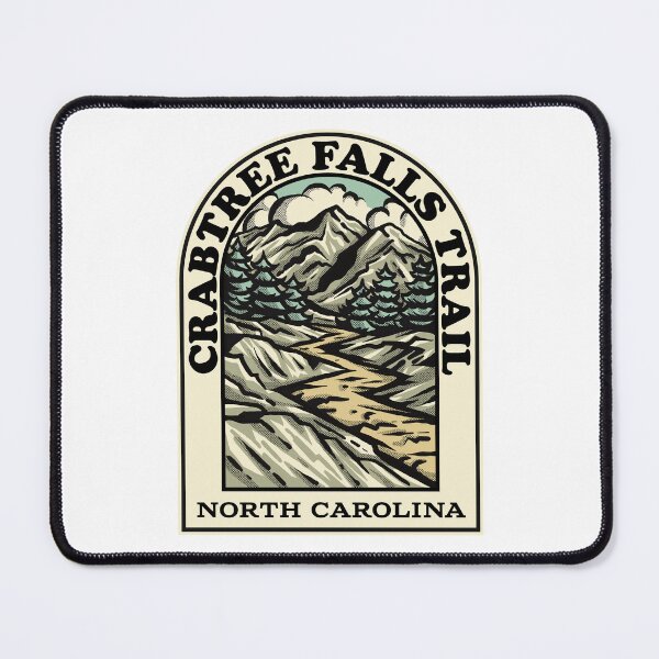 Artikelvorschau, Crabtree Falls Trail North Carolina Wandern Rucksackwanderweg entworfen und verkauft von HalpinDesign.